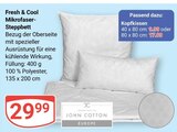 Fresh & Cool Mikrofaser-Steppbett im Angebot bei GLOBUS in Hoyerswerda Fresh & Cool Mikrofaser-Steppbett Angebote von John Cotton Europe bei GLOBUS Hoyerswerda für 9,99 €