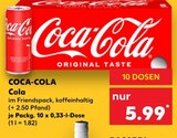 Cola Angebote von COCA-COLA bei Kaufland Pulheim für 5,99 €