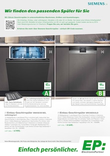 Spülmaschine im EP: Prospekt "Volltreffer! Profitiere von starken Aktions-Highlights!" mit 12 Seiten (München)