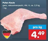 Aktuelle Pute Angebote bei Netto Marken-Discount in Frankfurt (Main) Aktuelles Puten-Keule Angebot bei Netto Marken-Discount in Frankfurt (Main) ab 4,49 €