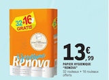 Papier Hygiénique - RENOVA à 13,99 € dans le catalogue E.Leclerc