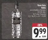 Vodka im Angebot bei E center in Schweinfurt Vodka Angebote von Three Sixty bei E center Schweinfurt für 9,99 €