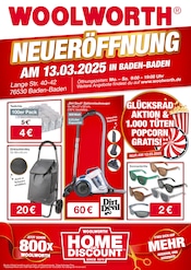 Aktueller Woolworth Discounter Prospekt in Ottersweier und Umgebung, "NEUERÖFFNUNG IN BADEN BADEN" mit 8 Seiten, 13.03.2025 - 13.03.2025