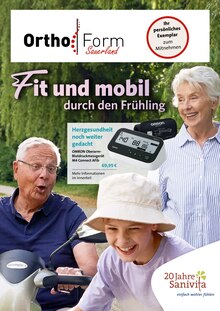 Ortho-Form Sauerland GmbH & Co. KG Prospekt Fit und mobil durch den Frühling mit 6 Seiten