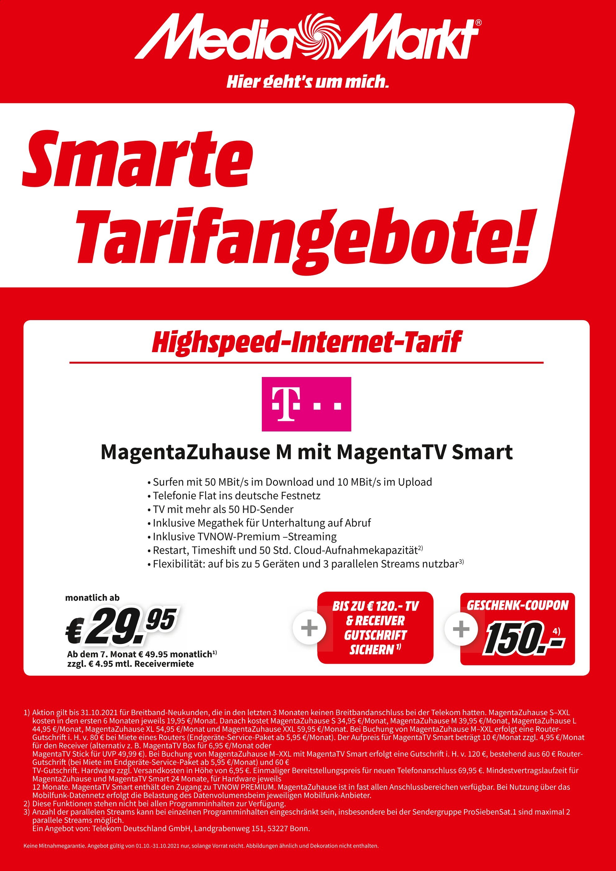 Media-Markt Prospekt für Berlin mit 3 Seiten Media-Markt Prospekt für Berlin: "Aktuelle Angebote", 3 Seiten, 12.10.2021 - 31.10.2021