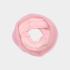 Snood tricoté fourré vieux rose fille en promo chez La Halle Snood tricoté fourré vieux rose fille dans le catalogue La Halle