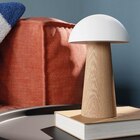Lampe champignon Varitas LED GoodHome, effet bois et blanc, IP44 H. 20 x Ø 12 cm - GoodHome dans le catalogue Castorama