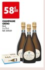 CHAMPAGNE - GRENO en promo chez Auchan Supermarché Conflans-Sainte-Honorine à 58,50 €