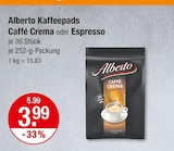Caffé Crema im V-Markt Prospekt Caffé Crema von Alberto im aktuellen V-Markt Prospekt für 3,99 €