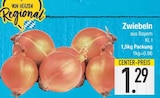 Zwiebeln bei E center im Regen Prospekt für 1,29 €