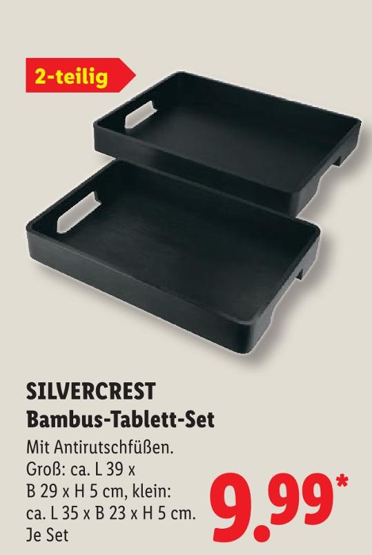 Bambus-Tablett-Set