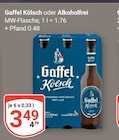 Kölsch oder Alkoholfrei im Angebot bei GLOBUS in Brühl Kölsch oder Alkoholfrei Angebote von Gaffel bei GLOBUS Brühl für 3,49 €
