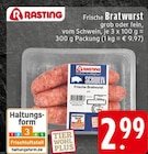 Frische Bratwurst Angebote von Rasting bei E center Wermelskirchen für 2,99 €