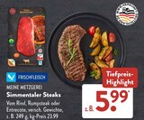 Simmentaler Steaks Angebote von MEINE METZGEREI bei ALDI SÜD Viersen für 5,99 €