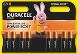Pack de 8 piles Plus 100% - DURACELL en promo à 6,29 € chez Hyper U Pack de 8 piles Plus 100% - DURACELL dans le catalogue Hyper U