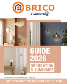 Catalogue E.Leclerc de la semaine "GUIDE 2026" avec 40 pages, valide du 20/01/2026 au 21/02/2026 pour Rivières et alentours Prospectus E.Leclerc de la semaine "GUIDE 2026" avec 40 pages, valide du 20/01/2026 au 21/02/2026 pour Rivières et alentours