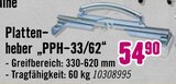 Hornbach Kaiserslautern - Plattenheber "PPH-33/62" Angebot im Prospekt Plattenheber "PPH-33/62" bei Hornbach im Kaiserslautern Prospekt für 54,90 €