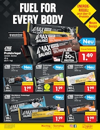 Proteinriegel Angebot im aktuellen Netto Marken-Discount Prospekt auf Seite 36