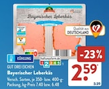 Bayerischer Leberkäs von Gut Drei Eichen im aktuellen ALDI SÜD Prospekt für 2,59 €