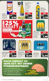 Wasser im Kaufland Prospekt "Hier bin ich richtig" mit 56 Seiten (Regensburg)