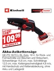 Akku-Astkettensäge Angebote von Einhell bei bauSpezi Erlangen für 109,99 €