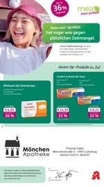 mea - meine apotheke Apotheken Prospekt der aktuellen Woche mit 4 Seiten, gültig von 01.07.2026 bis 31.07.2026, in Jüterbog und Umgebung Aktueller mea - meine apotheke Apotheken Prospekt in Jüterbog und Umgebung, "Unsere Juli-Angebote" mit 4 Seiten, 01.07.2026 - 31.07.2026