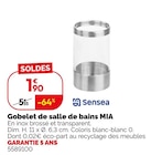 Weldom Villers-la-Montagne - Promo Gobelet de salle de bains MIA Promo Gobelet de salle de bains MIA à 1,90 € dans le catalogue Weldom à Villers-la-Montagne