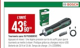 Tournevis sans fil PUSHDRIVE - BOSCH en promo chez Bricorama Marignane à 43,90 €