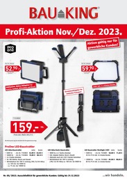 Bauking Prospekt für Monheim mit 4 Seiten Bauking Prospekt für Monheim: "Profi-Aktion", 4 Seiten, 01.11.2023 - 31.12.2023