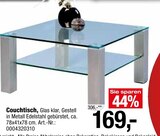 Couchtisch Angebote bei Opti-Wohnwelt Bamberg für 169,00 €