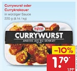 Netto Marken-Discount Orbachshof - Currywurst oder Currykrakauer Angebot im Prospekt Currywurst oder Currykrakauer bei Netto Marken-Discount im Orbachshof Prospekt für 1,79 €