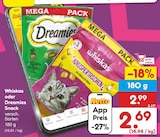 Knuspertaschen im Angebot bei Netto Marken-Discount in Hannover Knuspertaschen Angebote von Whiskas bei Netto Marken-Discount Hannover für 2,69 €