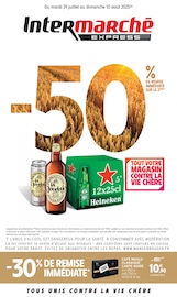 Prospectus Intermarché à Cran-Gevrier, "-50% DE REMISE IMMÉDIATE SUR LE 2ÈME SUR UNE SÉLECTION DE BIÈRES", 12 pages de promos valables du 29/07/2025 au 10/08/2025
