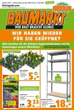 Globus-Baumarkt Prospekt für Königsbrunn mit 20 Seiten Globus-Baumarkt Prospekt für Königsbrunn: "WER BAUT BRAUCHT GLOBUS", 20 Seiten, 07.03.2021 - 13.03.2021