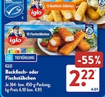 Backfisch-Stäbchen von Iglo im aktuellen ALDI SÜD Prospekt für 2,22 €