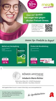 Aktueller mea - meine apotheke Prospekt "Unsere August-Angebote" Seite 1 von 4 Seiten für Wiesbaden