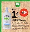 Hygiene intime - CORINE DE FARME BIO dans le catalogue E.Leclerc