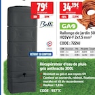 Screwfix Wambrechies - Promo Récupérateur d’eau de pluie gris anthracite 300L Promo Récupérateur d’eau de pluie gris anthracite 300L à 79,00 € dans le catalogue Screwfix à Wambrechies