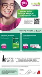 Aktueller mea - meine apotheke Apotheken Prospekt in Annaberg-Buchholz und Umgebung, "Unsere August-Angebote" mit 4 Seiten, 01.08.2025 - 31.08.2025