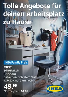 Aktueller IKEA Prospekt "Tolle Angebote für deinen Arbeitsplatz zu Hause" mit 1 Seite