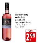 E center Kirchentellinsfurt - Besigheim Lemberger Rosé Angebot im Prospekt Besigheim Lemberger Rosé bei E center im Kirchentellinsfurt Prospekt für 2,99 €