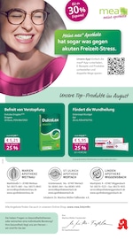 Aktueller mea - meine apotheke Apotheken Prospekt in Wiggensbach und Umgebung, "Unsere August-Angebote" mit 4 Seiten, 01.08.2025 - 31.08.2025