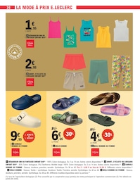 Prix et réduction Pantalon dans le prospectus E.Leclerc en cours Offre Pantalon dans le catalogue E.Leclerc du moment à la page 30