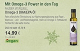 Omega 3 im VITALIA Reformhaus Prospekt Omega-3 DHA/EPA Öl von Vitaquell im aktuellen VITALIA Reformhaus Prospekt für 14,99 €