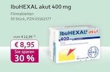 IbuHEXAL akut 400 mg bei mea - meine apotheke im Prospekt "" für 8,95 €