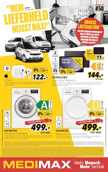 Aktueller MEDIMAX Prospekt für Bad Homburg (Höhe) und Ungebung, Seiten zum blättern MEDIMAX Prospekt MEIN LIEFERHELD HEISST MAX! mit Seiten in Bad Homburg (Höhe) und Umgebung