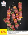 Brochettes de viande bovine attendries poivron tomates cerise - JEAN ROZÉ - Intermarché Super à Bergerac Brochettes de viande bovine attendries poivron tomates cerise - JEAN ROZÉ en promo chez Intermarché Super Bergerac à 17,90 €