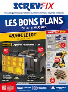 Prospectus Screwfix de la semaine "LES BONS PLANS" avec 1 pages, valide du 03/03/2025 au 31/03/2025 pour Roncq et alentours