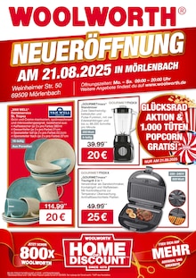 Aktueller Woolworth Prospekt "NEUERÖFFNUNG IN MÖRLENBACH" Seite 1 von 8 Seiten