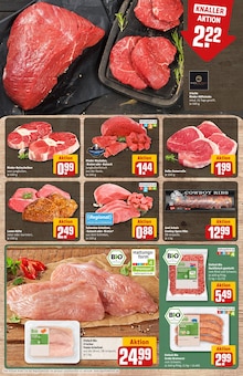 Fleisch im aktuellen REWE Prospekt (Braunschweig) Fleisch im REWE Prospekt "Dein Markt" mit 40 Seiten (Braunschweig)